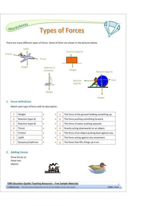 Forces (Yrs 7-8 Science Grab Bags)